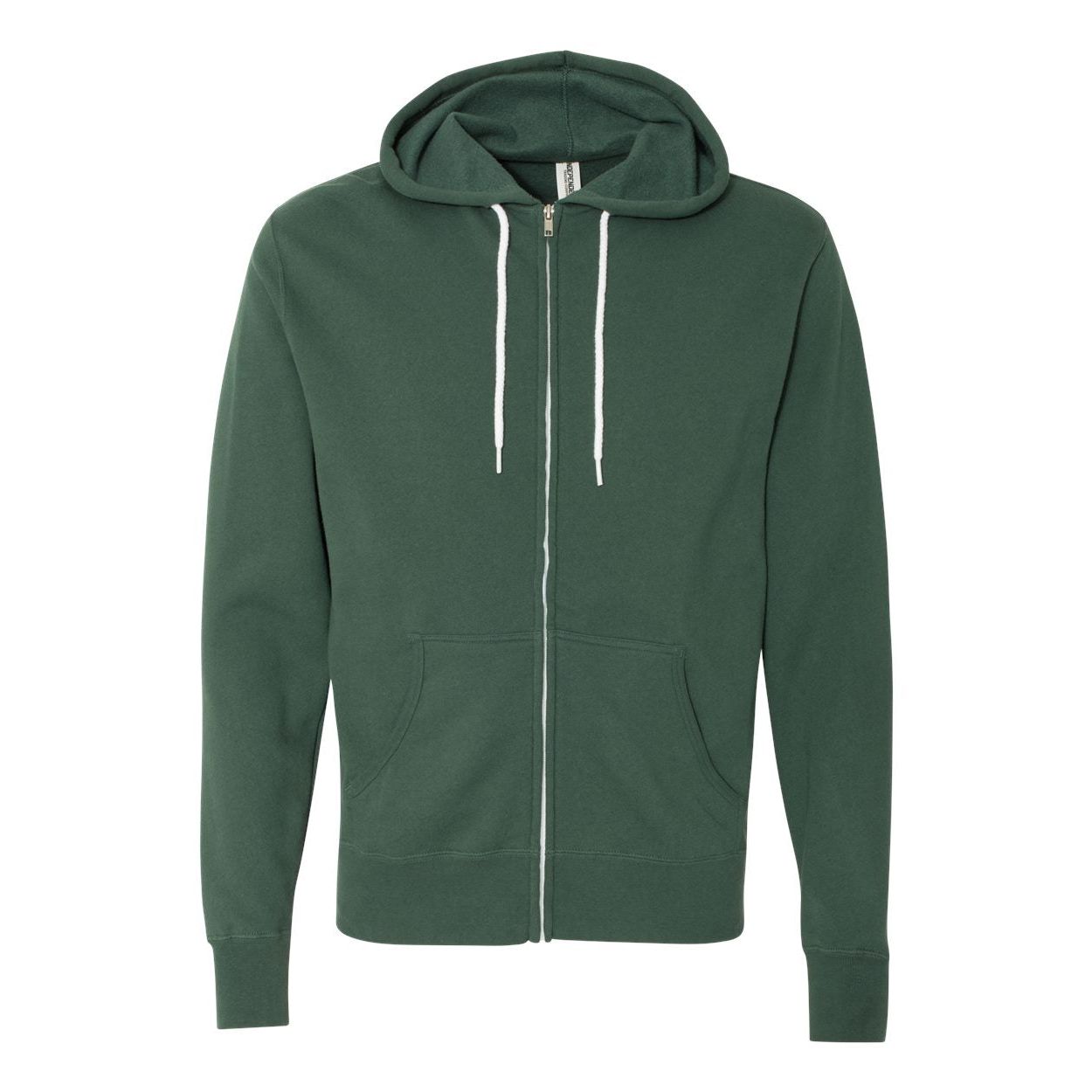 Lightweight Full-Zip Hooded Sweatshirt