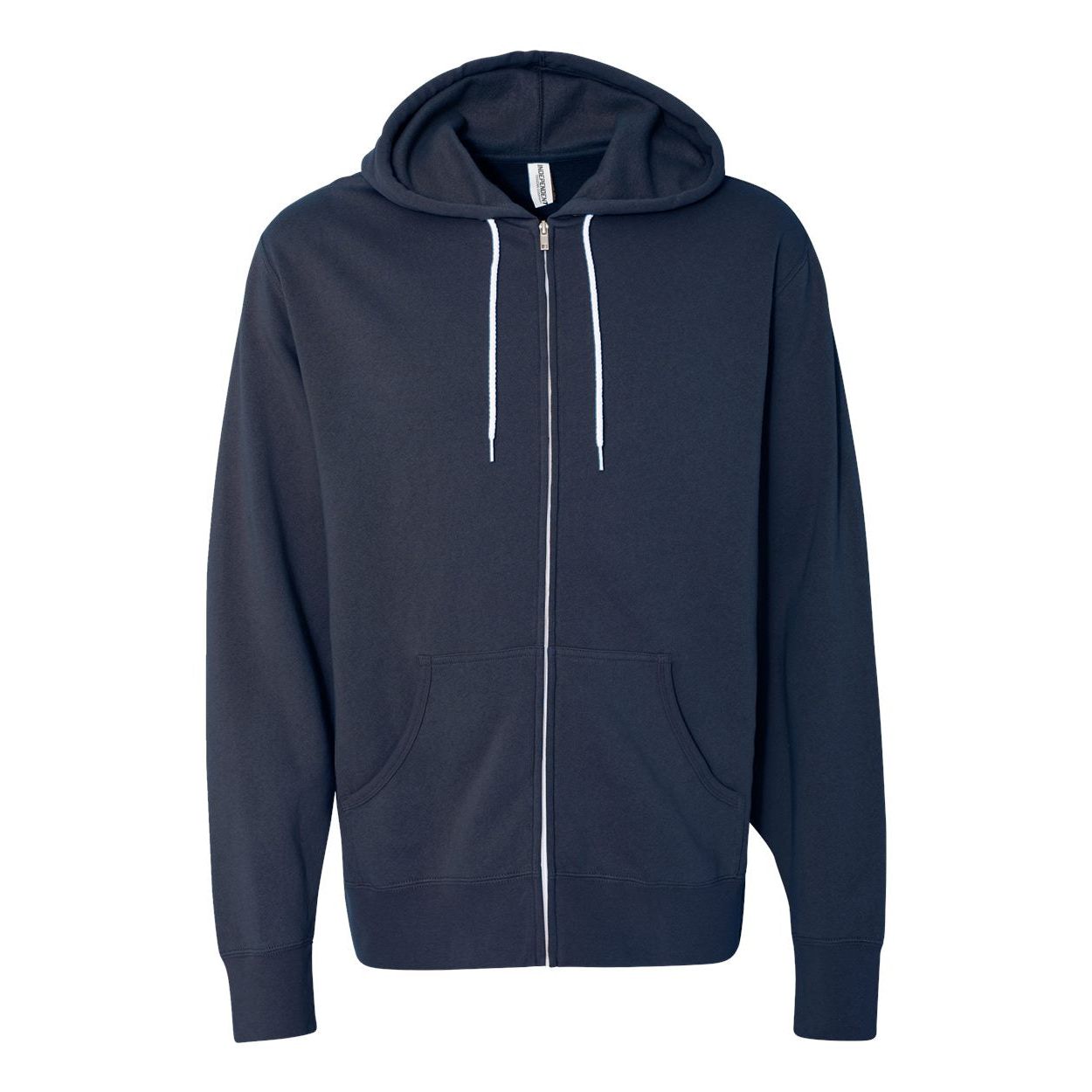 Lightweight Full-Zip Hooded Sweatshirt